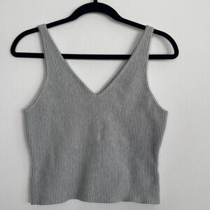 House of Harlow Grey Ribbed tank top size medium